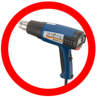 1200 Watt Hot Gun Shrink Wrap Heat Gun with 4 Nozzles UL Listed